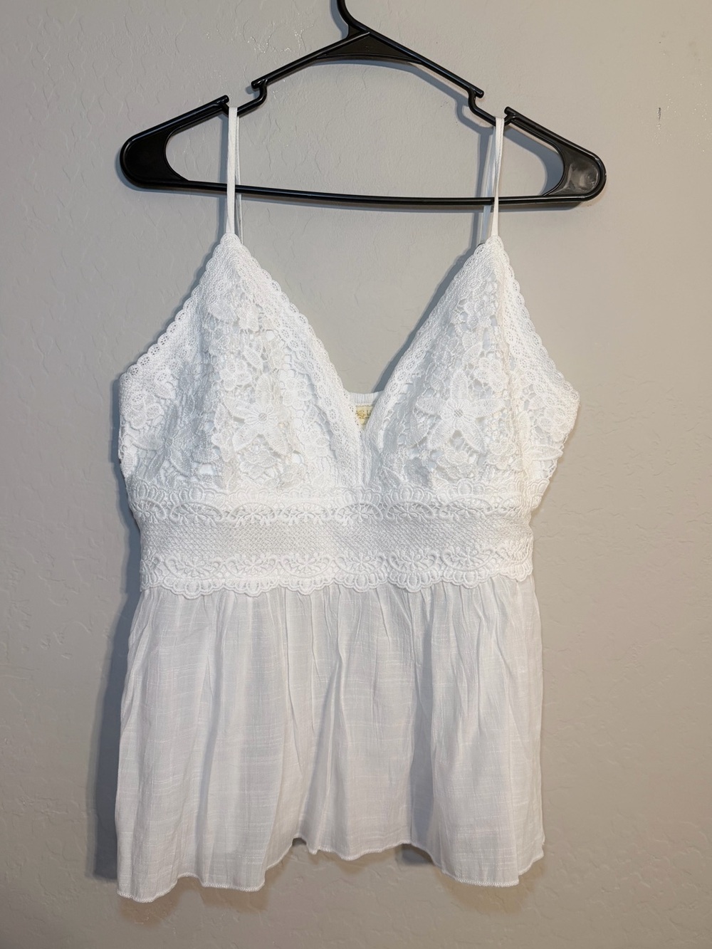 White Lace Trim Camisole Top - Women's Intimates size XL